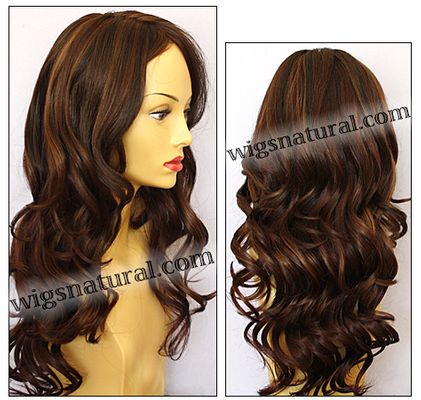 Envy Lace front Mono top wig Brianna, color shown cinnamon raisin