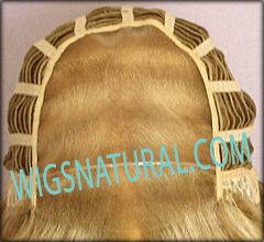 Envy Lace front Mono top wig Brianna, color shown medium blonde