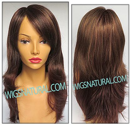 Envy Lace front Mono top wig Brooke, color shown cinnamon raisin Envy Lace front Mono top wig Brooke, color shown cinnamon raisin