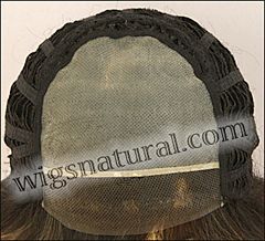 Envy Lace front Mono top wig Micki, color shown amaretto cream