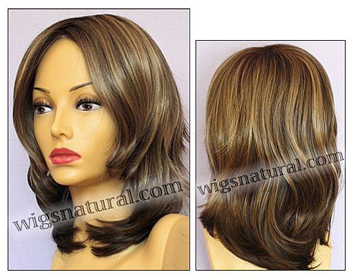 Envy Lace front Mono top wig Rylee, color shown toasted sesame
