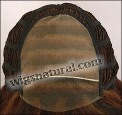 Envy Lace front Mono top wig Taylor, color shown cinnamon raisin