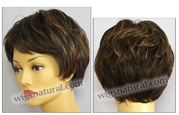 Envy Lace front Mono top wig Tina, color shown chocolate caramel