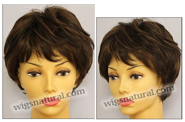Envy Lace front Mono top wig Tina, color shown medium brown