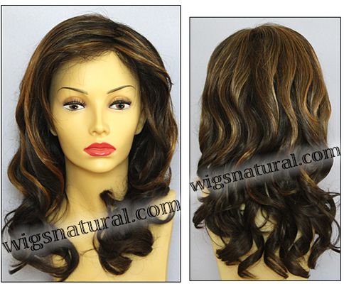 Envy Lace front wig Alana, color shown chocolate caramel