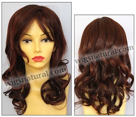 Envy lace front wig Alana, color shown dark red