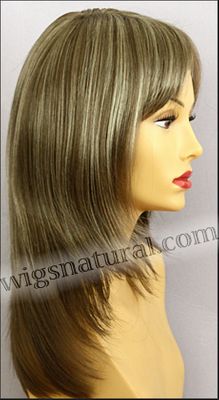 Envy mono part wig Leyla, color shown almond breeze