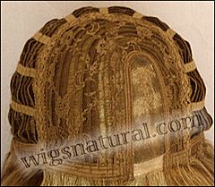 Envy Mono part wig McKenzie, color shown dark blonde