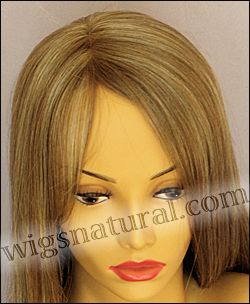 Envy mono part wig McKenzie, color shown dark blonde Envy mono part wig McKenzie, color shown dark blonde