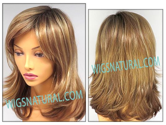 Envy Mono part wig Nadia, Average and Petite cap, color shown golden nutmeg