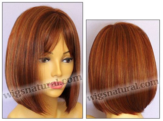 Envy mono part wig Petite Paige, color shown lighter red 