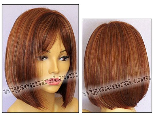 Envy Mono part wig Petite Paige, Petite cap size, color shown lighter red
