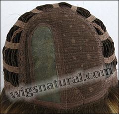 Envy Mono part wig Petite Paige, Petite cap size, color shown sparkling champagne