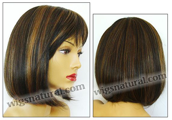 Envy mono top wig Carley, color shown chocolate caramel