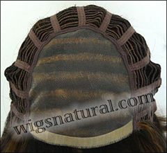 Envy Mono top wig Carley, color shown chocolate caramel