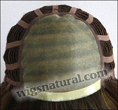 Envy Mono top wig Carley, color shown medium brown Envy Mono top wig Carley, color shown medium brown