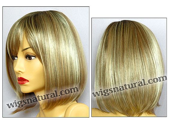 Envy Mono top wig Carley, color shown sparkling champagne