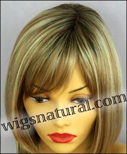Envy mono top wig Carley, color shown sparkling champagne