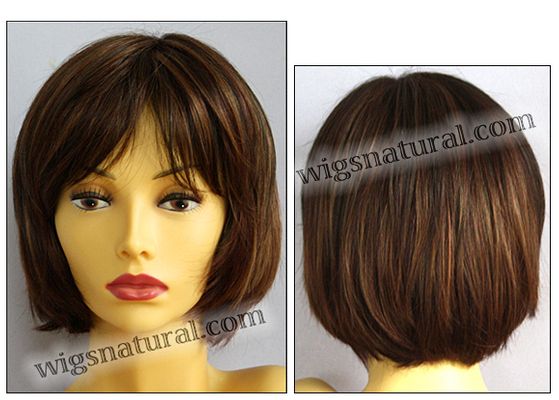 Envy Mono top wig Haley, color shown cinnamon raisin