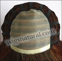 Envy Mono top wig Haley, color shown cinnamon raisin