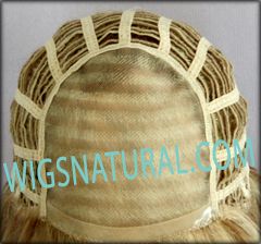 Envy Mono top wig Haley, color shown medium blonde