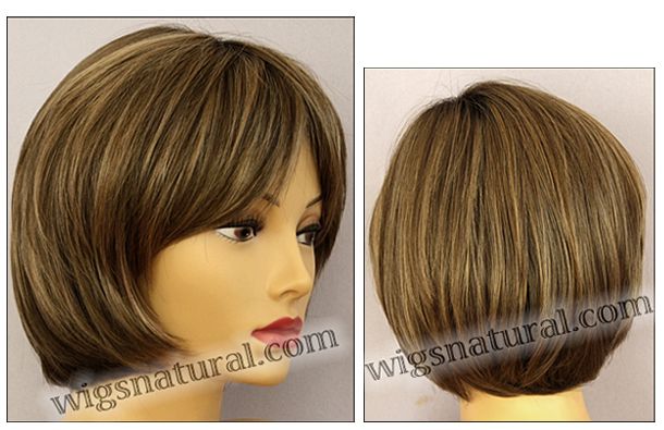 Envy mono top wig Haley, color shown toasted sesame