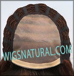 Envy Mono top wig Jasmine, color shown cinnamon raisin