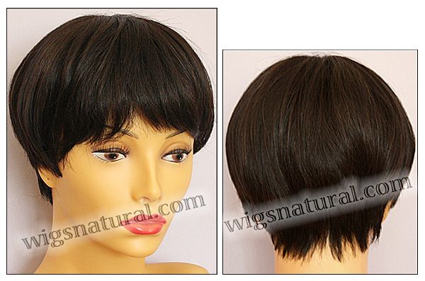 Envy Mono top wig Jo Anne, color shown dark brown
