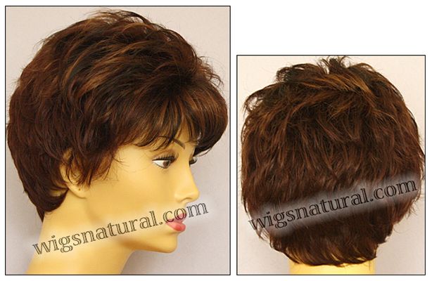 Envy mono top wig Kitana, color shown cinnamon raisin