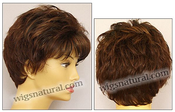 Envy Mono top wig Kitana, color shown cinnamon raisin