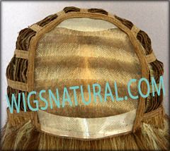 Envy Mono top wig Madison, color shown dark blonde Envy Mono top wig Madison, color shown dark blonde