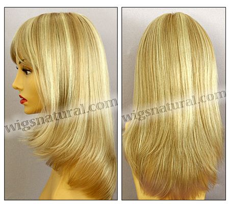 Envy Mono top wig Madison, color shown medium blonde