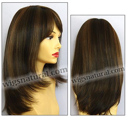 Envy mono top wig Madison, color shown medium brown