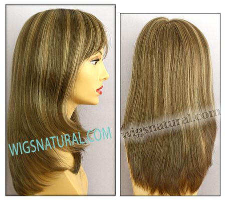Envy Mono top wig Madison, color shown mocha frost Envy Mono top wig Madison, color shown mocha frost