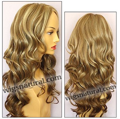 Envy mono top with lace front wig Brianna, color shown dark blonde 