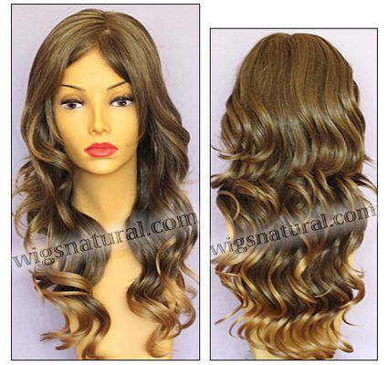 Envy mono top with lace front wig Brianna, color shown frosted 