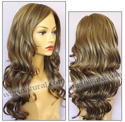Envy mono top with lace front wig Brianna, color shown mocha frosted