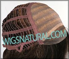 Envy mono top with lace front wig Brooke, color shown chocolate caramel