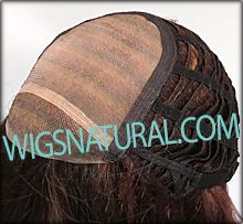 Envy mono top with lace front wig Brooke, color shown cinnamon raisin