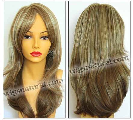 Envy mono top with lace front wig Brooke, color shown dark blonde