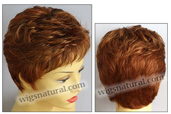 Envy mono top with lace front wig Jeannie, color shown lighter red Envy mono top with lace front wig Jeannie, color shown lighter red