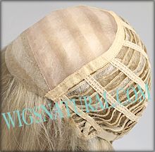 Envy mono top with lace front wig Maya, color shown light blonde