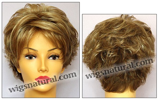 Envy mono top with lace front wig Micki, color shown dark blonde