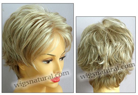 Envy mono top with lace front wig Micki, color shown light blonde