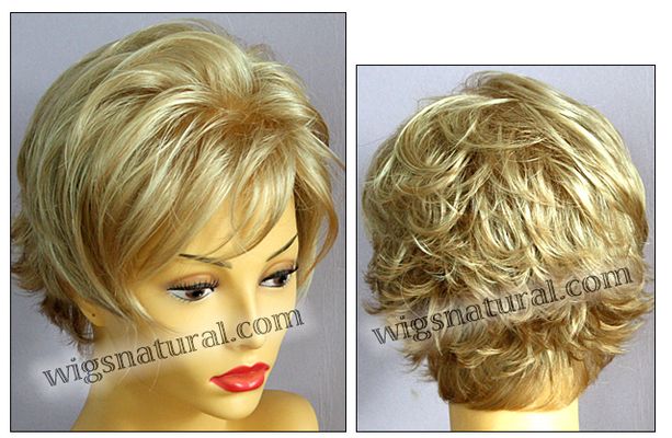 Envy mono top with lace front wig Micki, color shown medium blonde