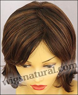 Envy mono top with lace front wig Taylor, color shown cinnamon raisin Envy mono top with lace front wig Taylor, color shown cinnamon raisin