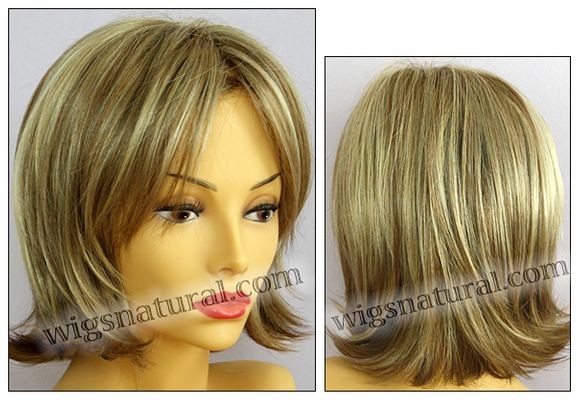 Envy mono top with lace front wig Taylor, color shown dark blonde Envy mono top with lace front wig Taylor, color shown dark blonde