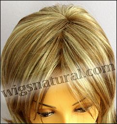 Envy mono top with lace front wig Taylor, color shown dark blonde Envy mono top with lace front wig Taylor, color shown dark blonde