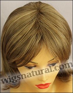 Envy mono top with lace front wig Taylor, color shown mocha frost Envy mono top with lace front wig Taylor, color shown mocha frost