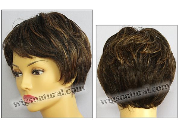 Envy mono top with lace front wig Tina, color shown chocolate caramel